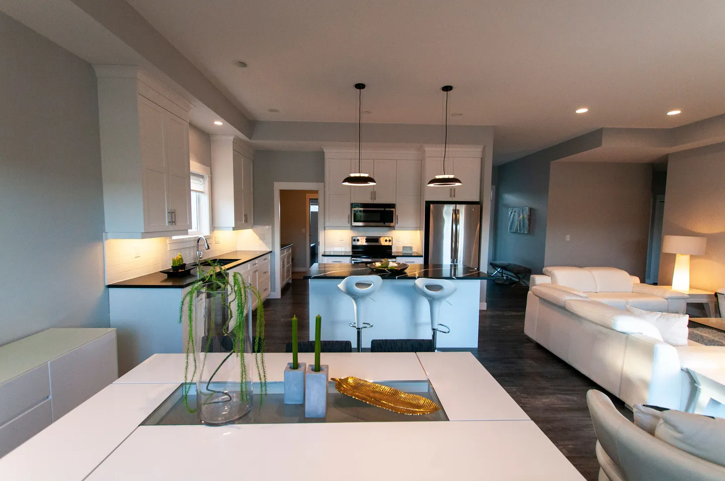 Interior living area of Desert Cove Show Home